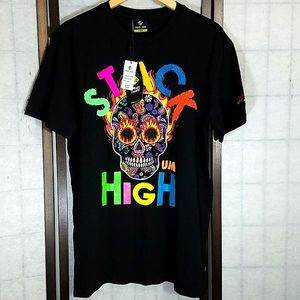 NWT Create 2Mrw Black Skull Tee sz Large